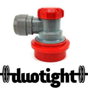Duotight Ball Lock Disconnect - (Grey + Red Gas)