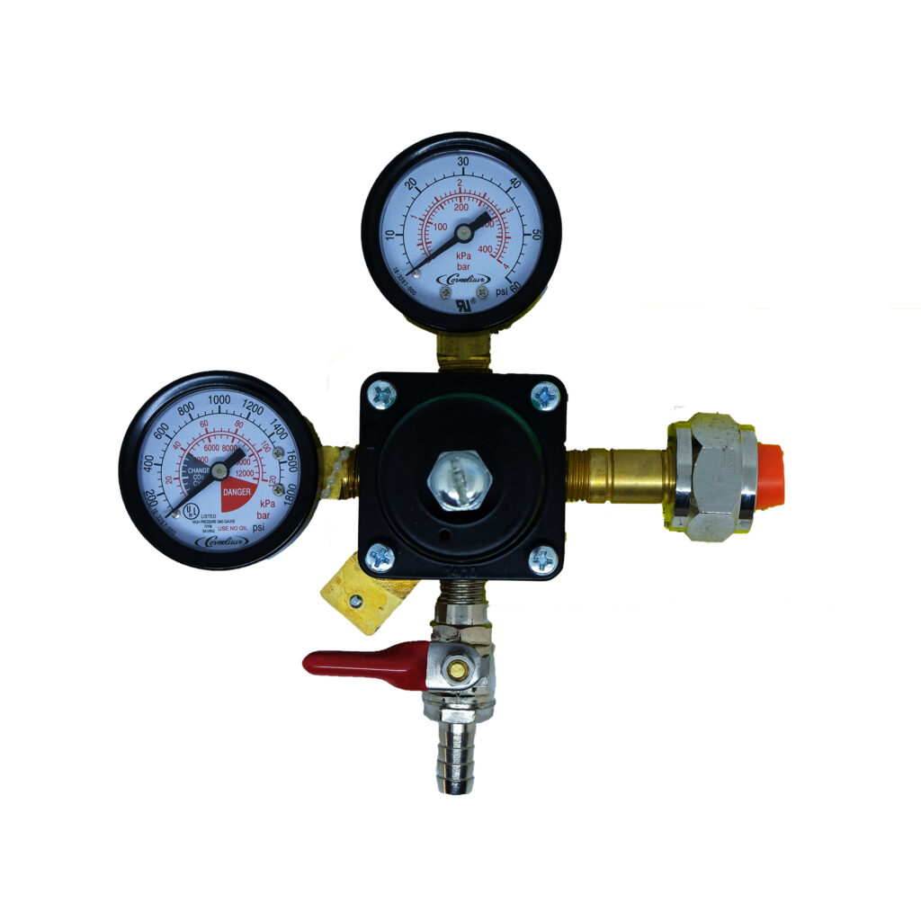 Dual Gauge Single Pressure Gas Regulators iBrew Singapore Homebrewing